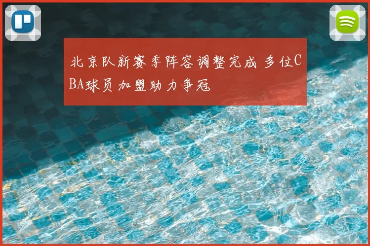 北京队新赛季阵容调整完成 多位CBA球员加盟助力争冠