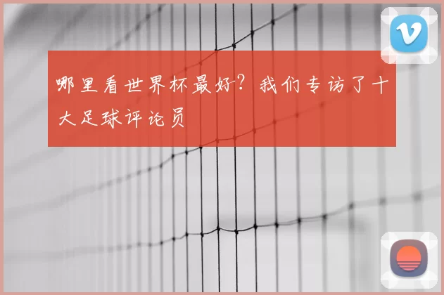 哪里看世界杯最好？我们专访了十大足球评论员